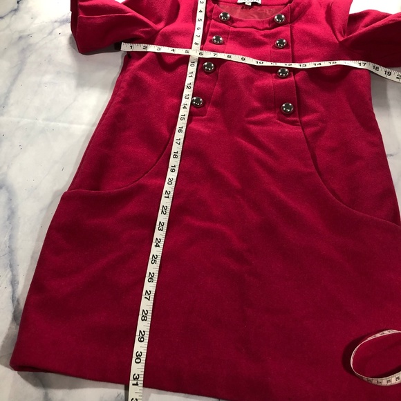 ARRTCO Retro Pink Thick Silver Button Dress - Picture 7 of 8